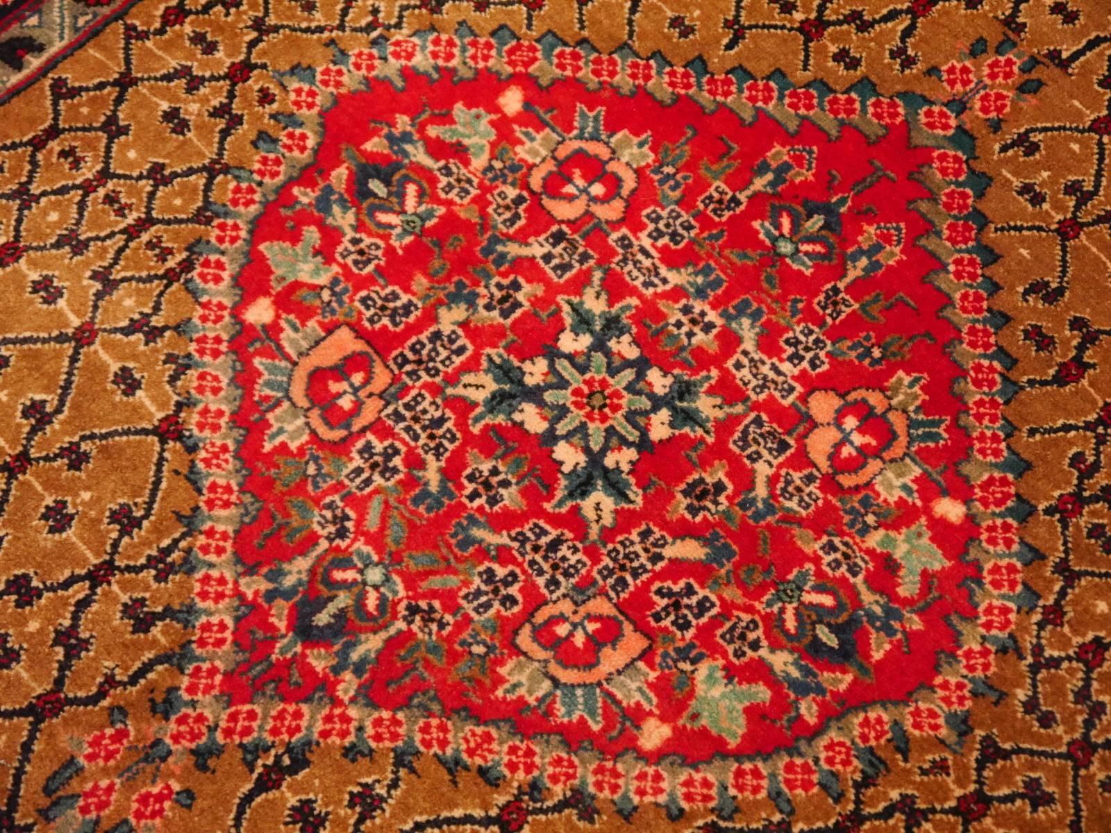 Small Midcentury Kurdi Rug In Excellent Condition In Lohr, Bavaria, DE