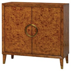 Petite armoire en loupe du milieu du siècle