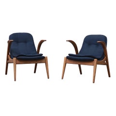 Small Midcentury Child Sized Penguin Lounge Chairs