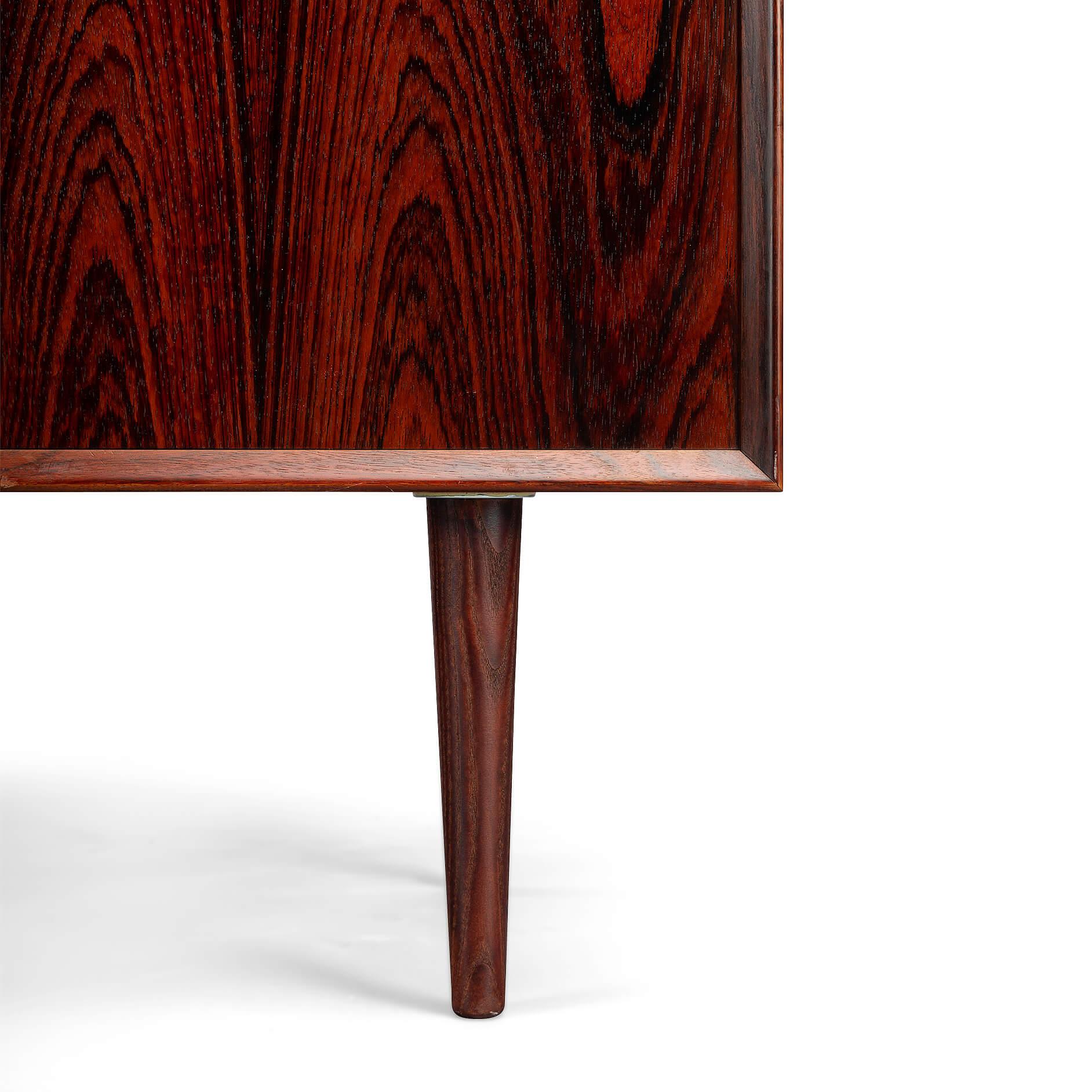 Veneer Small Midcentury Rosewood Sideboard by E. Brouer for Brouer Møbelfabrik, 1960s