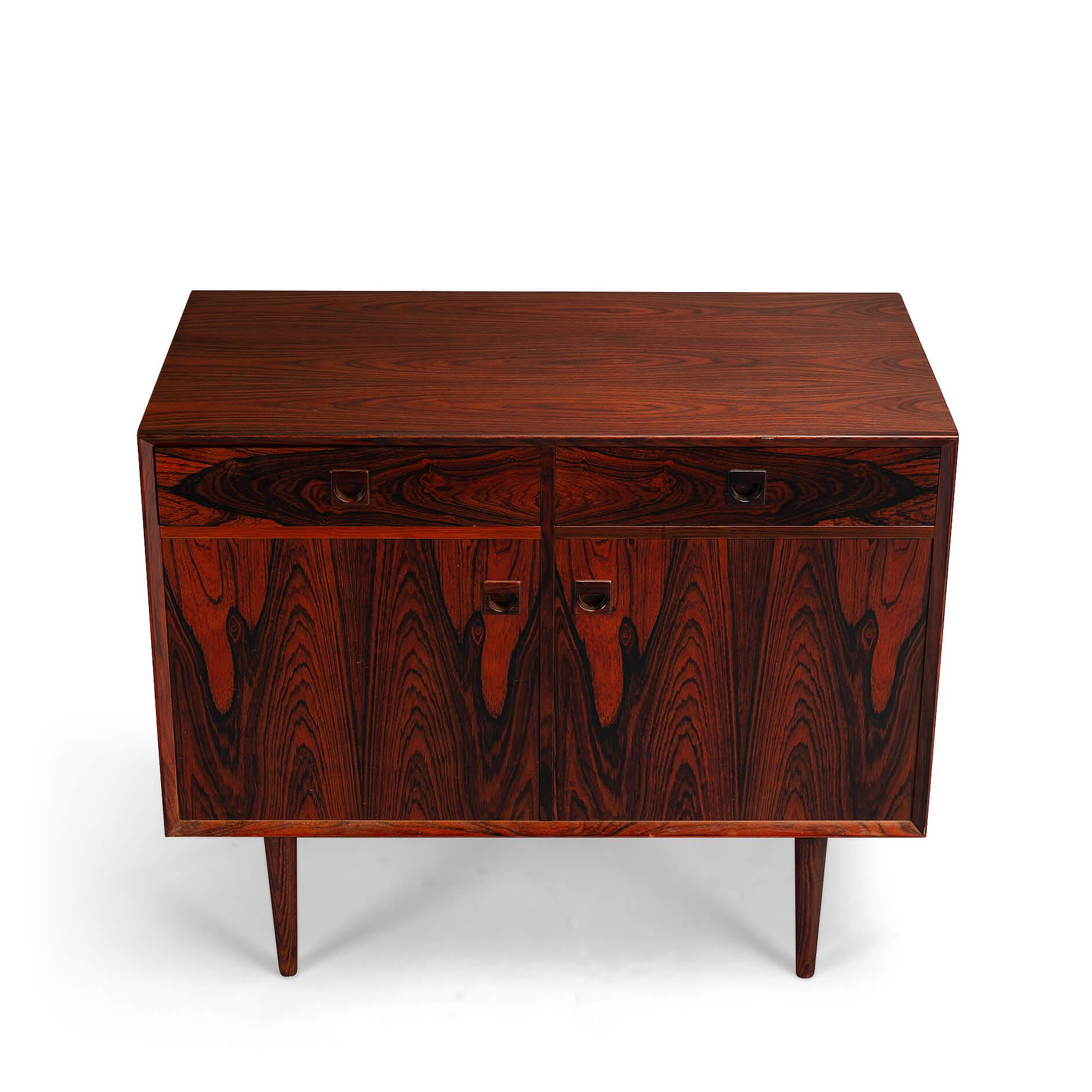 Small Midcentury Rosewood Sideboard by E. Brouer for Brouer Møbelfabrik, 1960s In Good Condition In Elshout, NL
