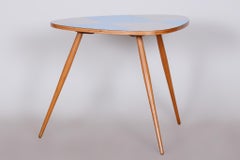 Small Midcentury Table, Beech, Umakart, Well-Preserved Condition, Czechia, 1950s