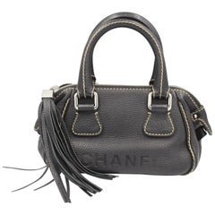 Small Mini Chanel Speedy Style Handbag in Grained Leather