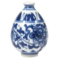 Small Miniature Blue and White Chinese Vase