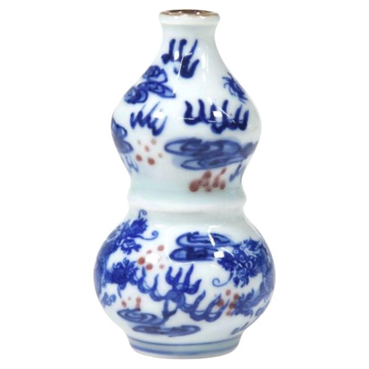 What is antique blue and white china called?