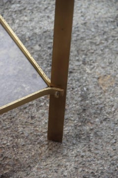 Small Minimalist Shelf Brass and Shaped Glass