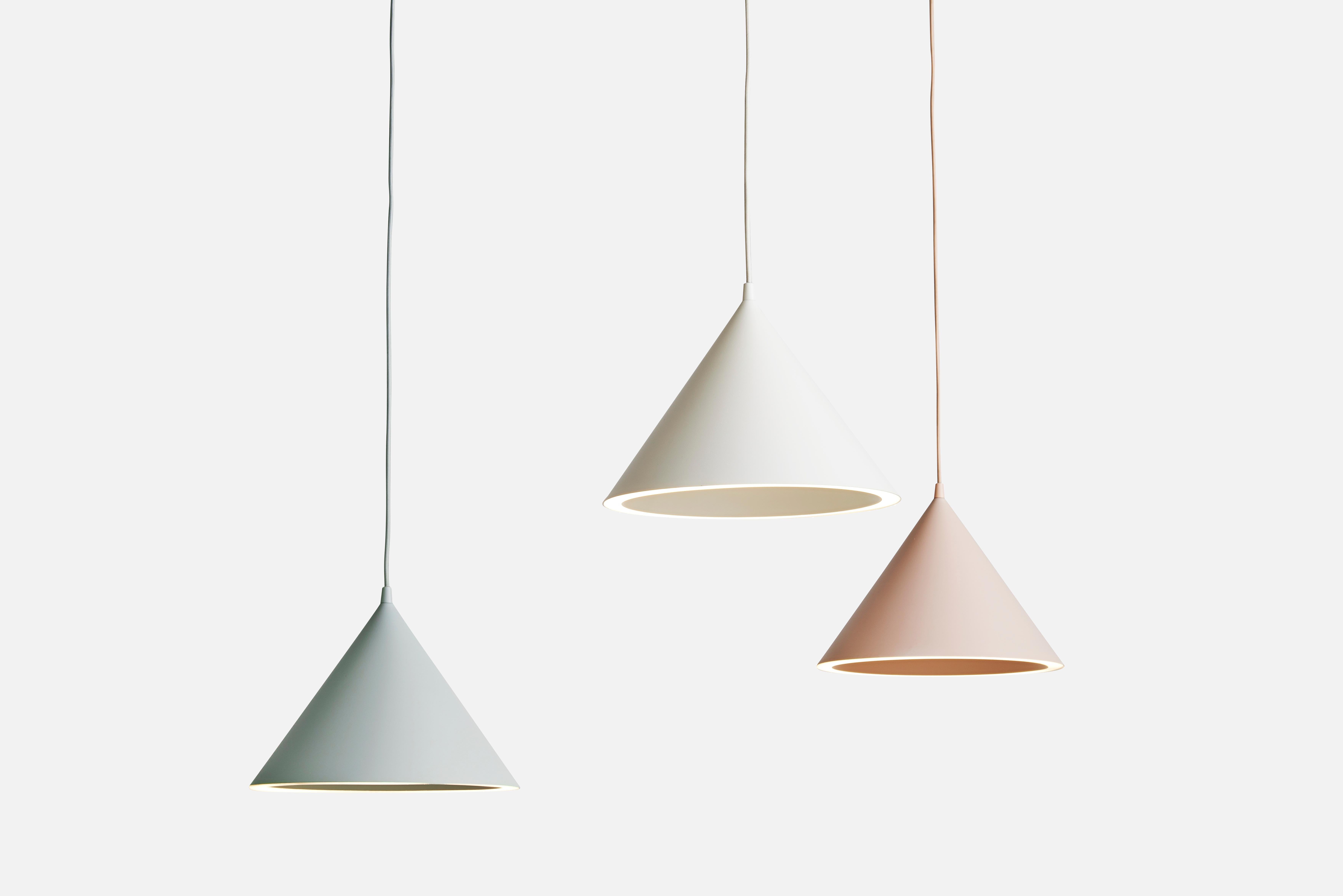 Post-Modern Small Mint Annular Pendant Lamp by MSDS Studio For Sale