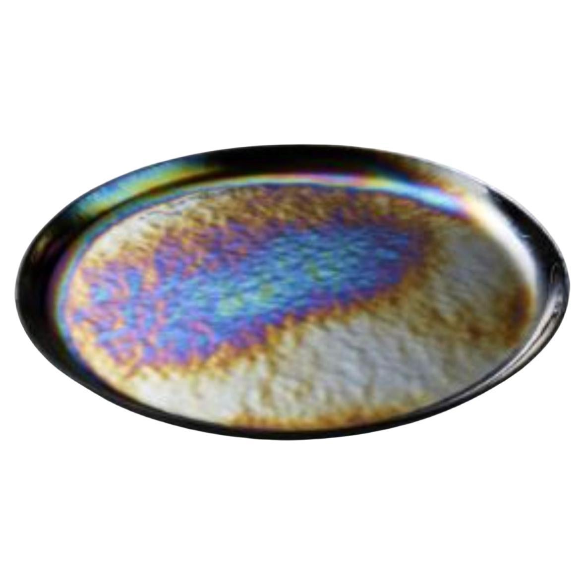 Small Mirage Iris Round Tray by Radar For Sale