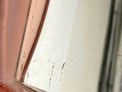 Small Mirror in Pink Glass, Table Mirror, Italy 1960