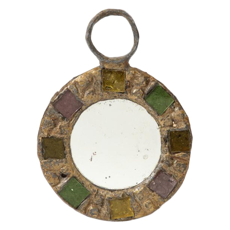 Kleiner Spiegel in der Art von Line Vautrin, ca. 1960 im Angebot