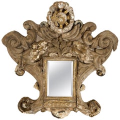 Small Mirror Made from 18th Century Italian Fragments