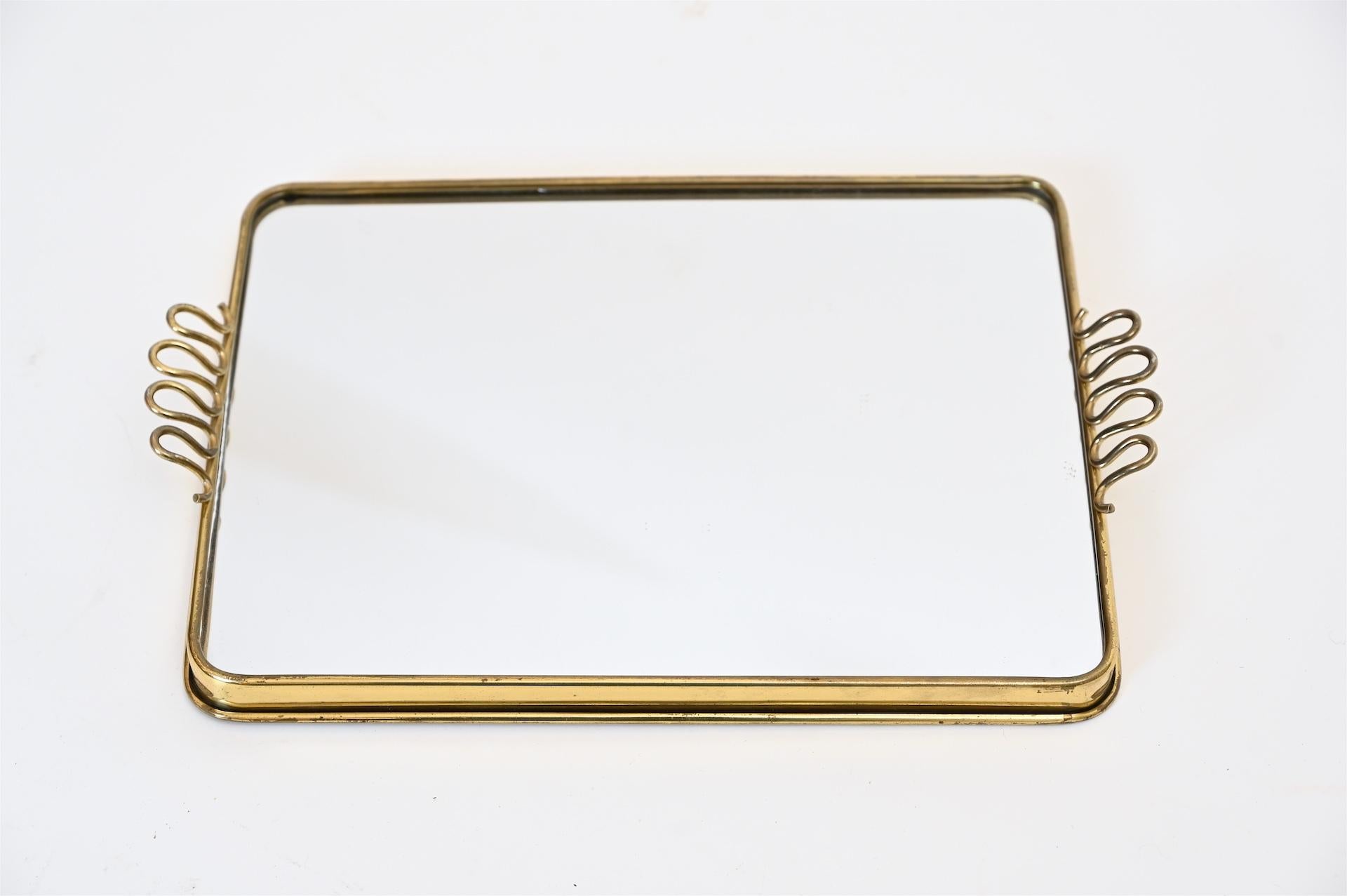 Mid-Century Modern Small Mirror Tray