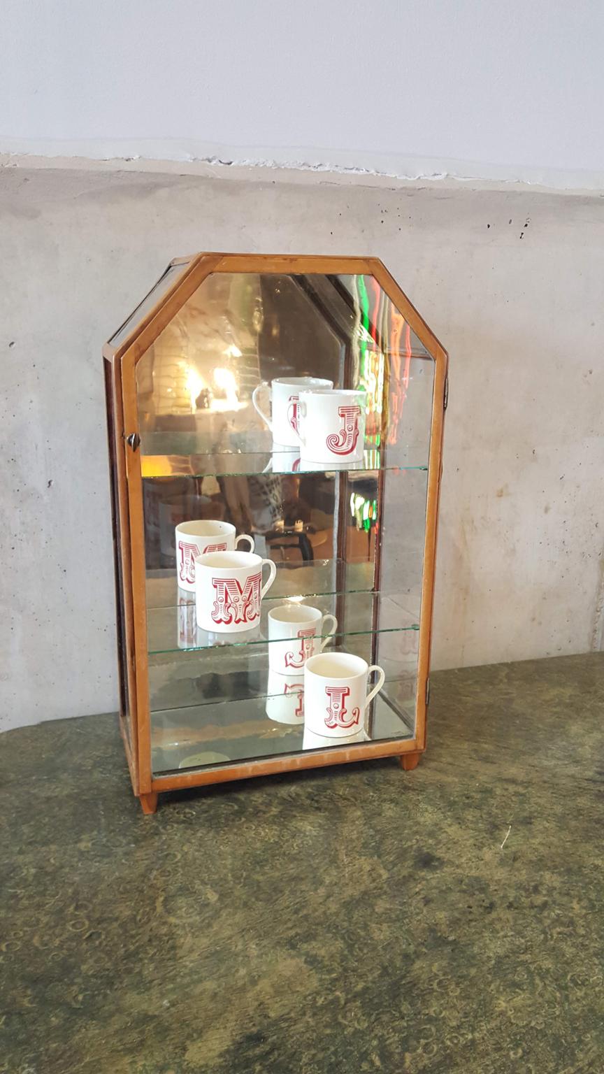 Small Mirrored Table Display from the 19th Century 9