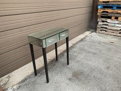 Small Mirrored Vanity Console Table