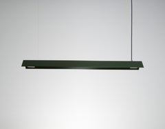 Small Misalliance Ex Bottle Green Suspended Light by Lexavala