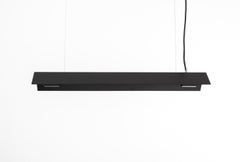 Small Misalliance Ral Jet Black Suspended Light by Lexavala