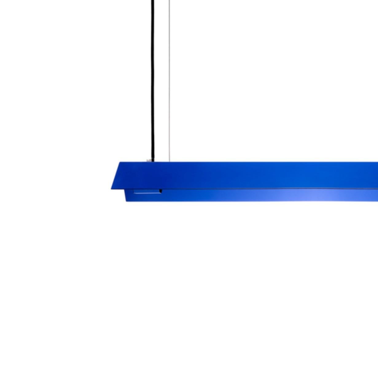 Polish Small Misalliance Ral Ultramarine Suspended Light by Lexavala For Sale