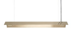 Small Misalliance Solid Brass Suspended Light by Lexavala