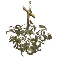 Antique Small "mistletoe ball" chandelier Paris, France, circa 1900