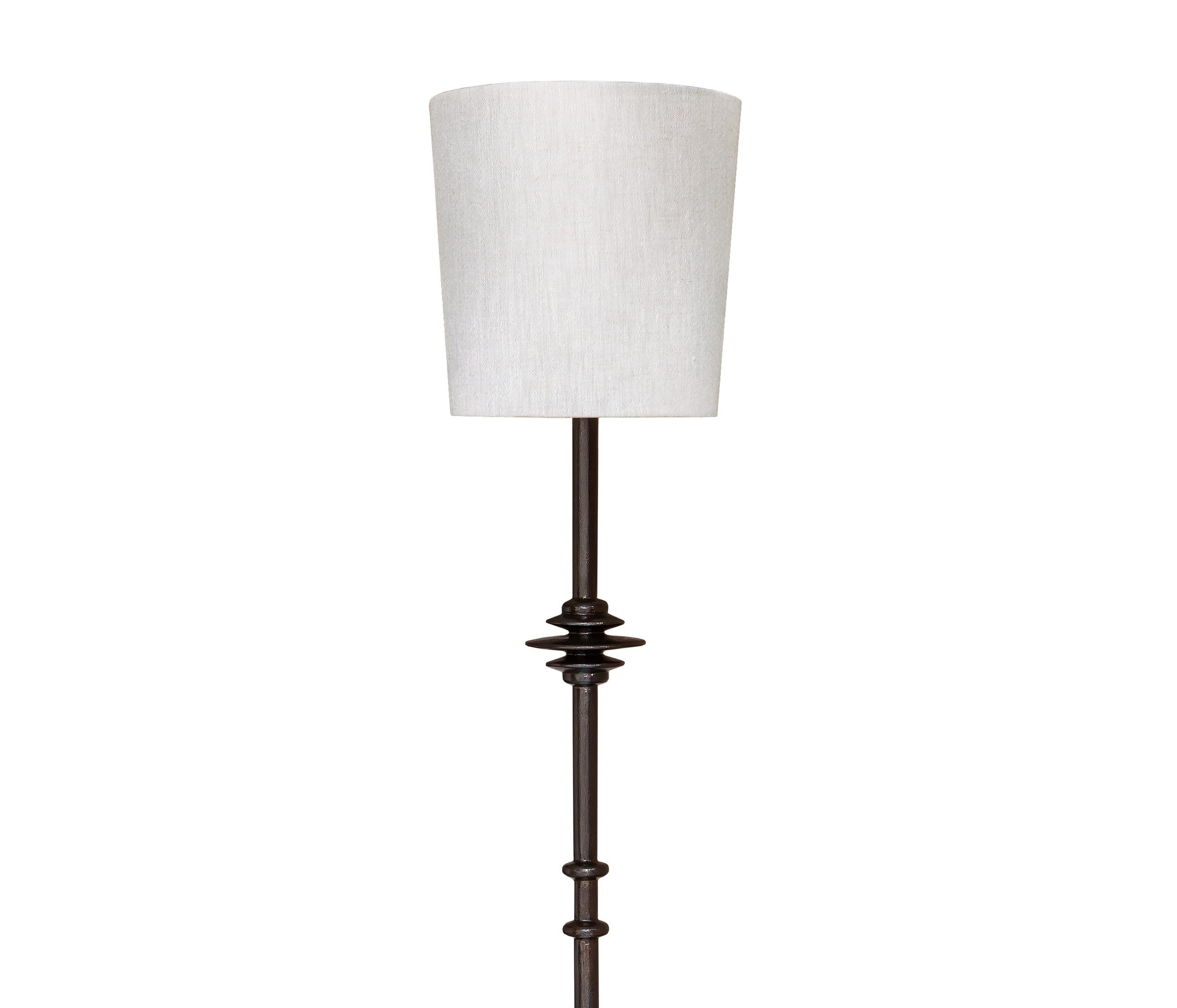 German Small “Mittis” Floor Lamp, Bronze Plaster Finish  For Sale