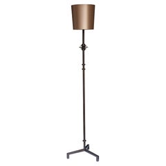 Small “Mittis” Floor Lamp, Bronze Plaster Finish 