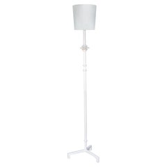 Small “Mittis” Floor Lamp, White Plaster Finish