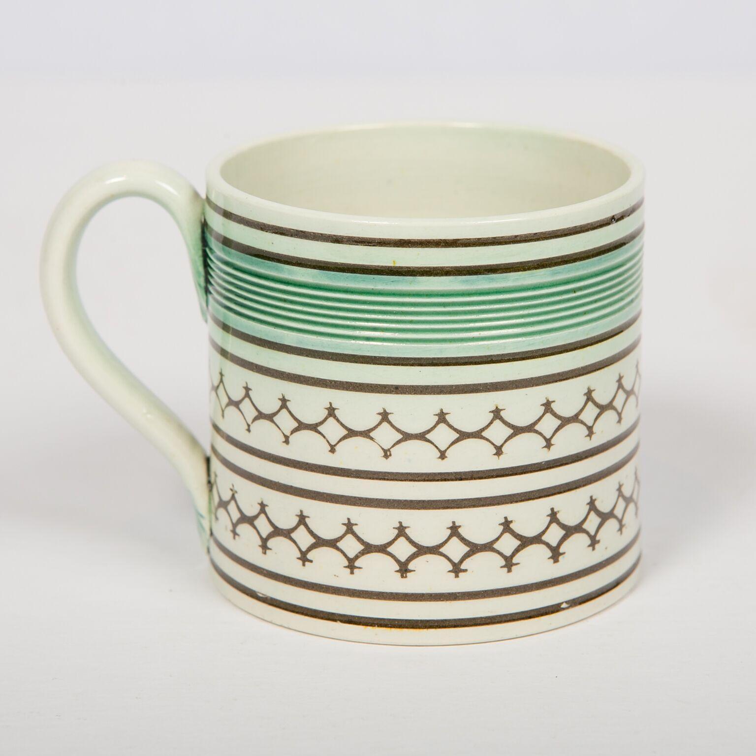 English Small Mochaware Mug England, circa 1820
