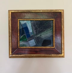 Piccolo quadro astratto Modern British degli anni '60 circa