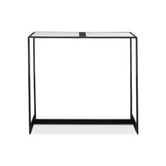 Small Modern Marble Top Iron Console Table