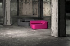 Modern Modular Lounge Quad Sofa in Dark Grey by Tokio.