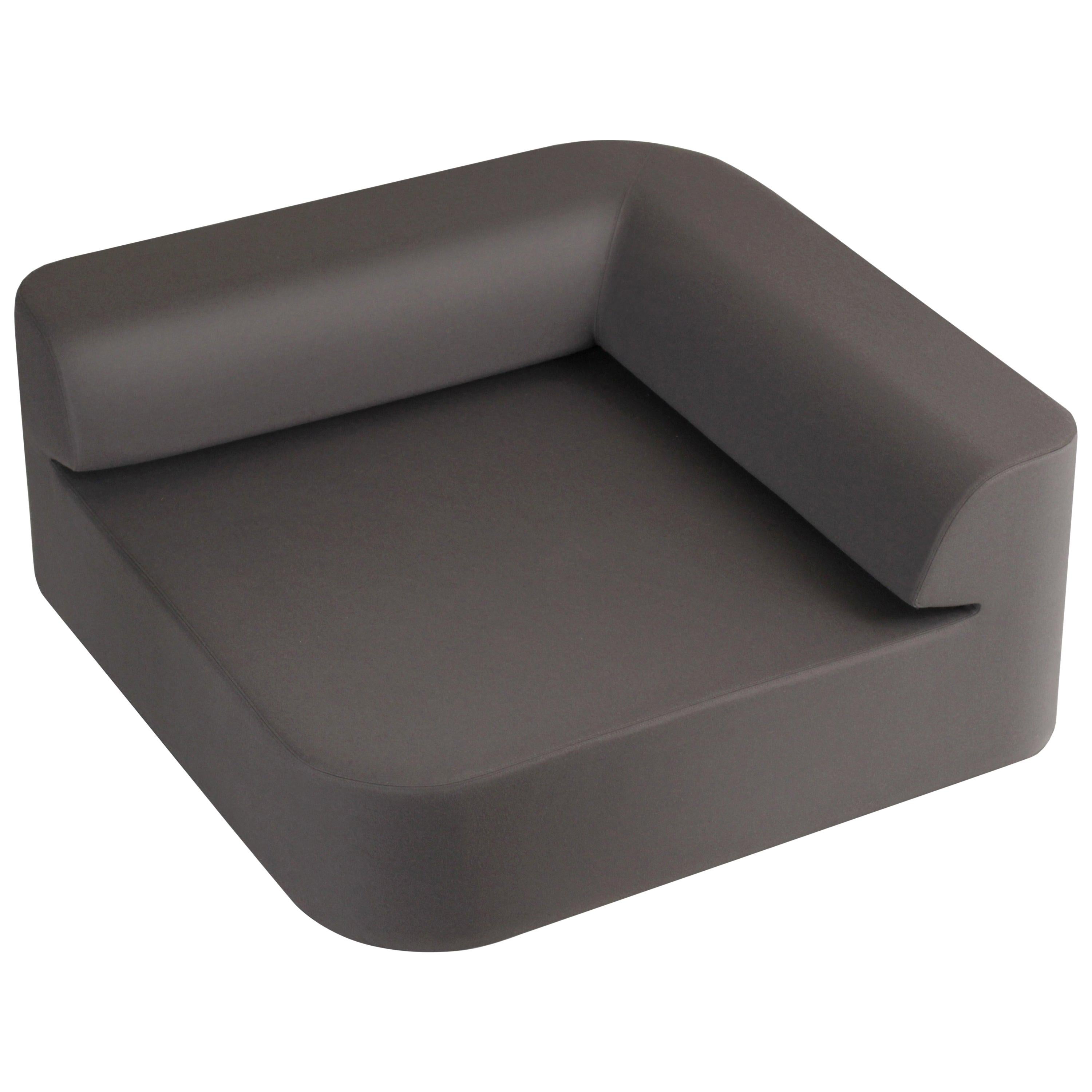 Modern Modular Lounge Quad Sofa in Dark Grey by Tokio. For Sale