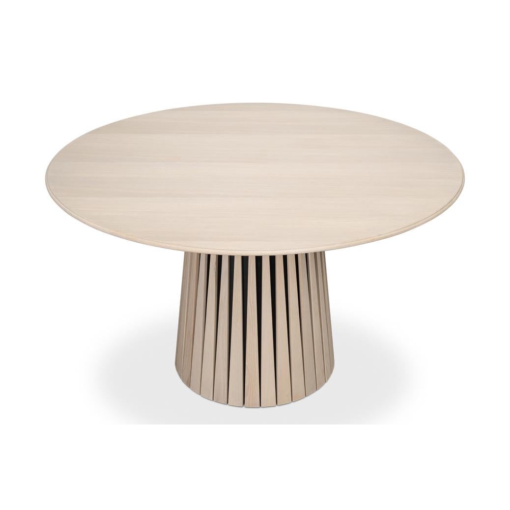 Asian Small Modern Round Dining Table For Sale