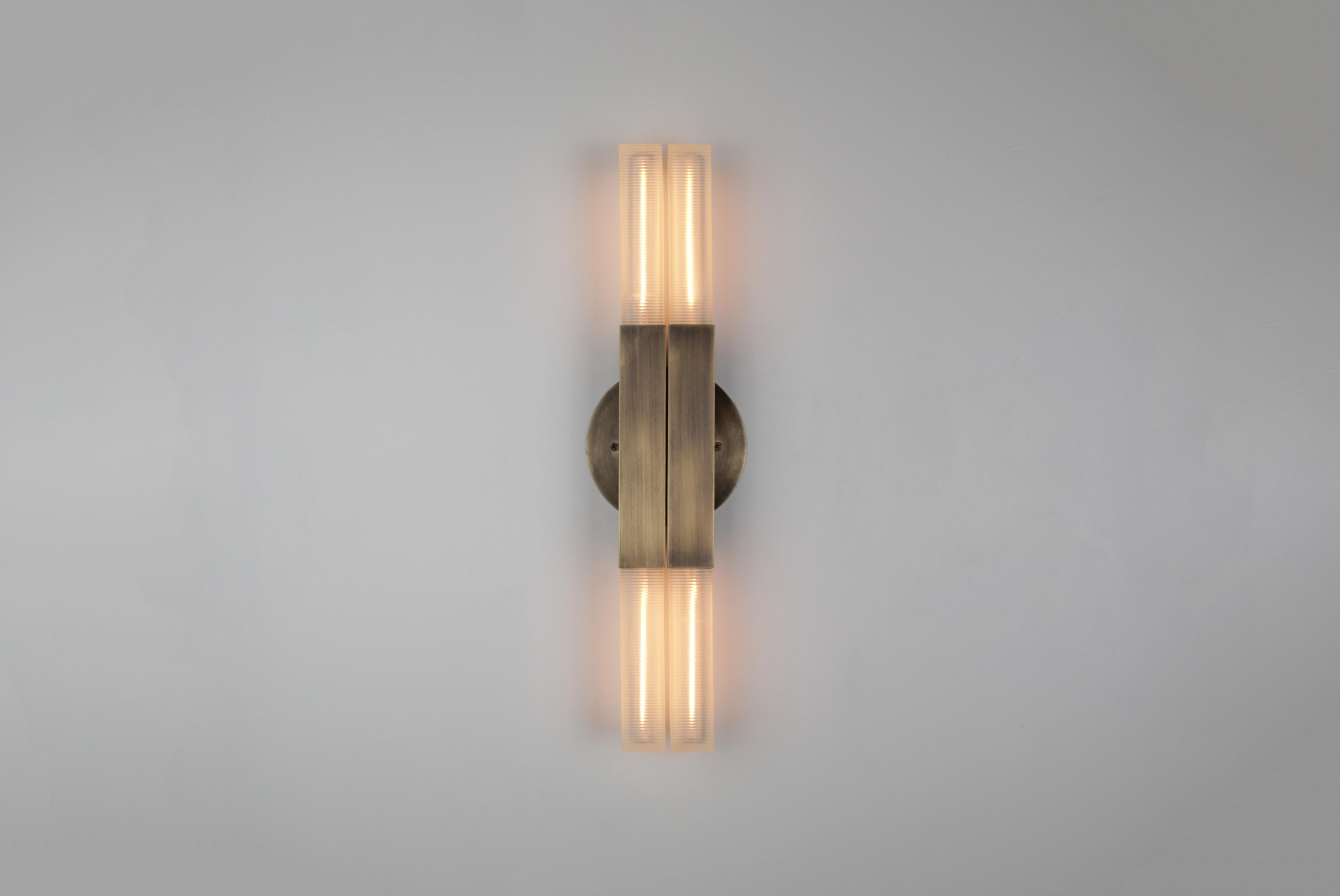 modern brass sconce