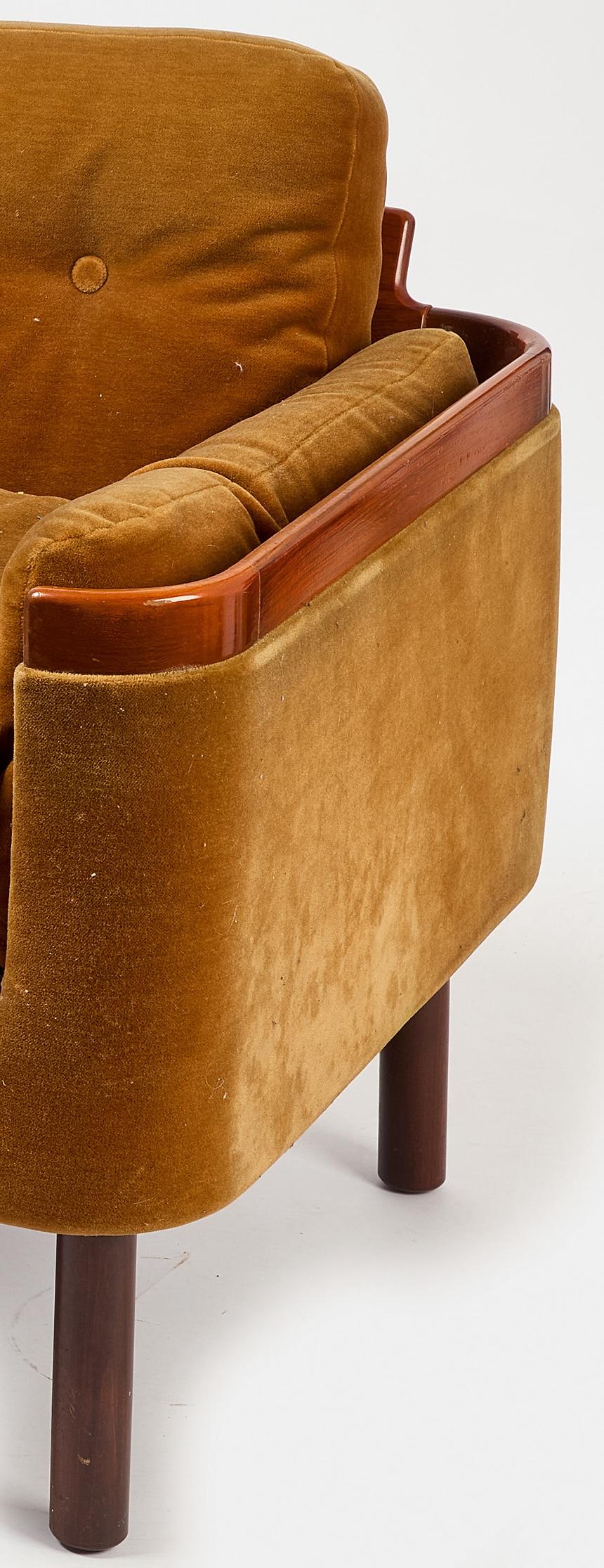 Mid-Century moderno Divano moderno piccolo  - Uno di una coppia in vendita