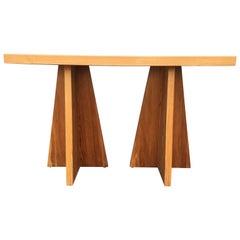 Petite table cocktail moderne suédoise en pin rectangulaire