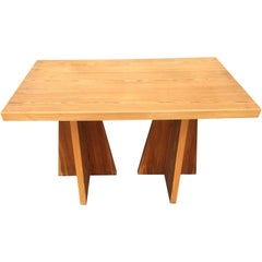 Petite table cocktail moderne suédoise en pin rectangulaire