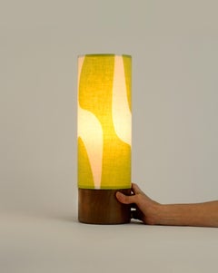 Small Modern Table Lamp with Round Base by La Loupe