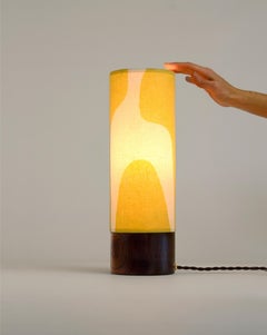 Small Modern Table Lamp with Round Base by La Loupe