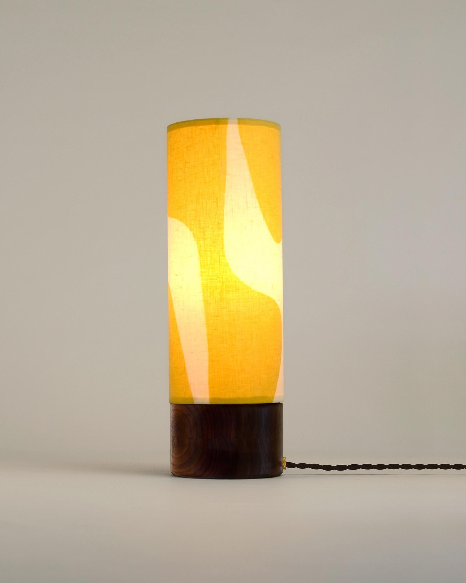 Small Modern Table Lamp with Round Base by La Loupe In New Condition For Sale In Baltimore, MD