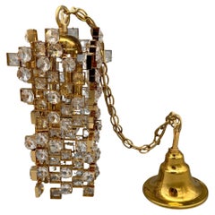 Small modernist chandelier by Palme & Walter, Palwa, Germany, circa 1960