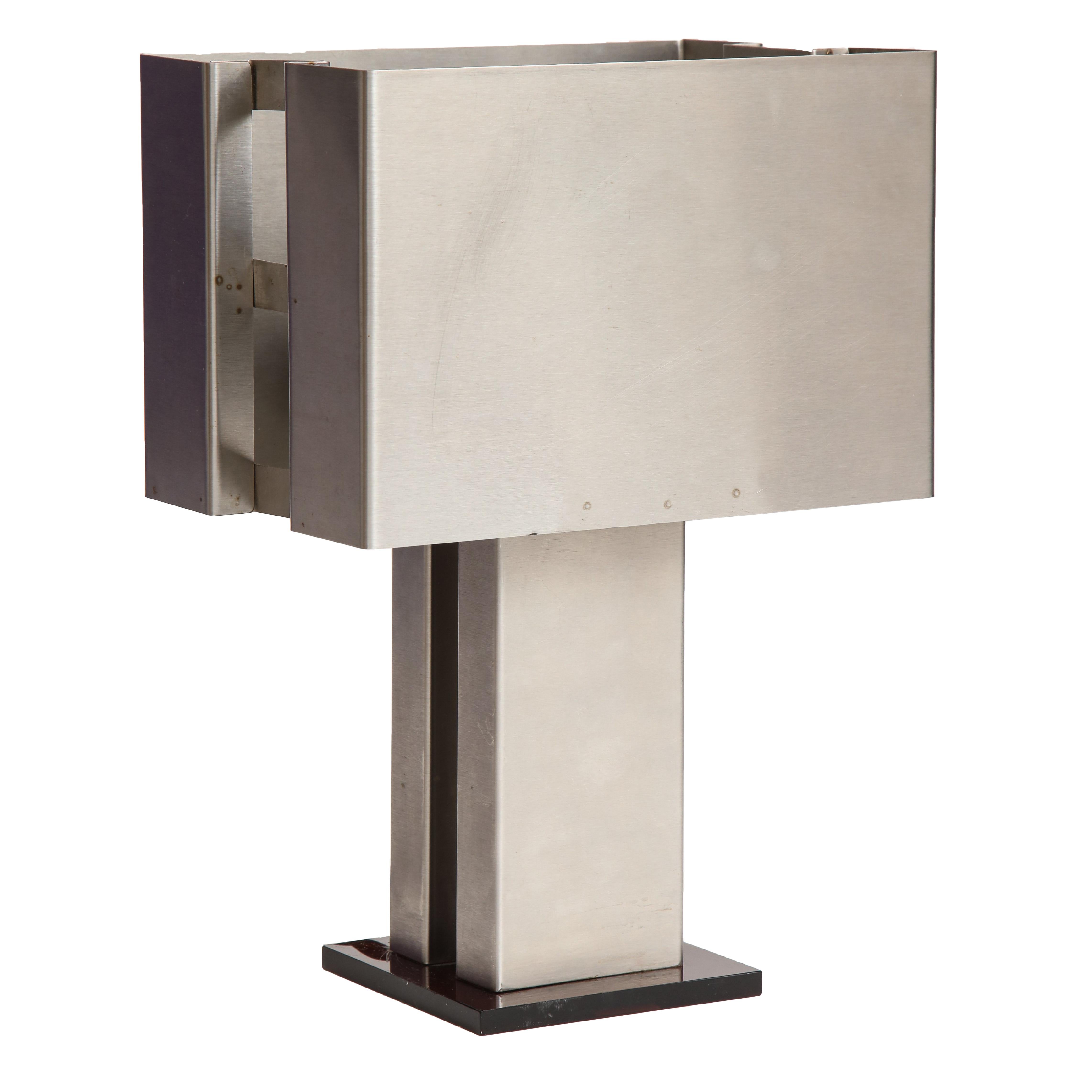 Small Modernist Metal Table Lamp