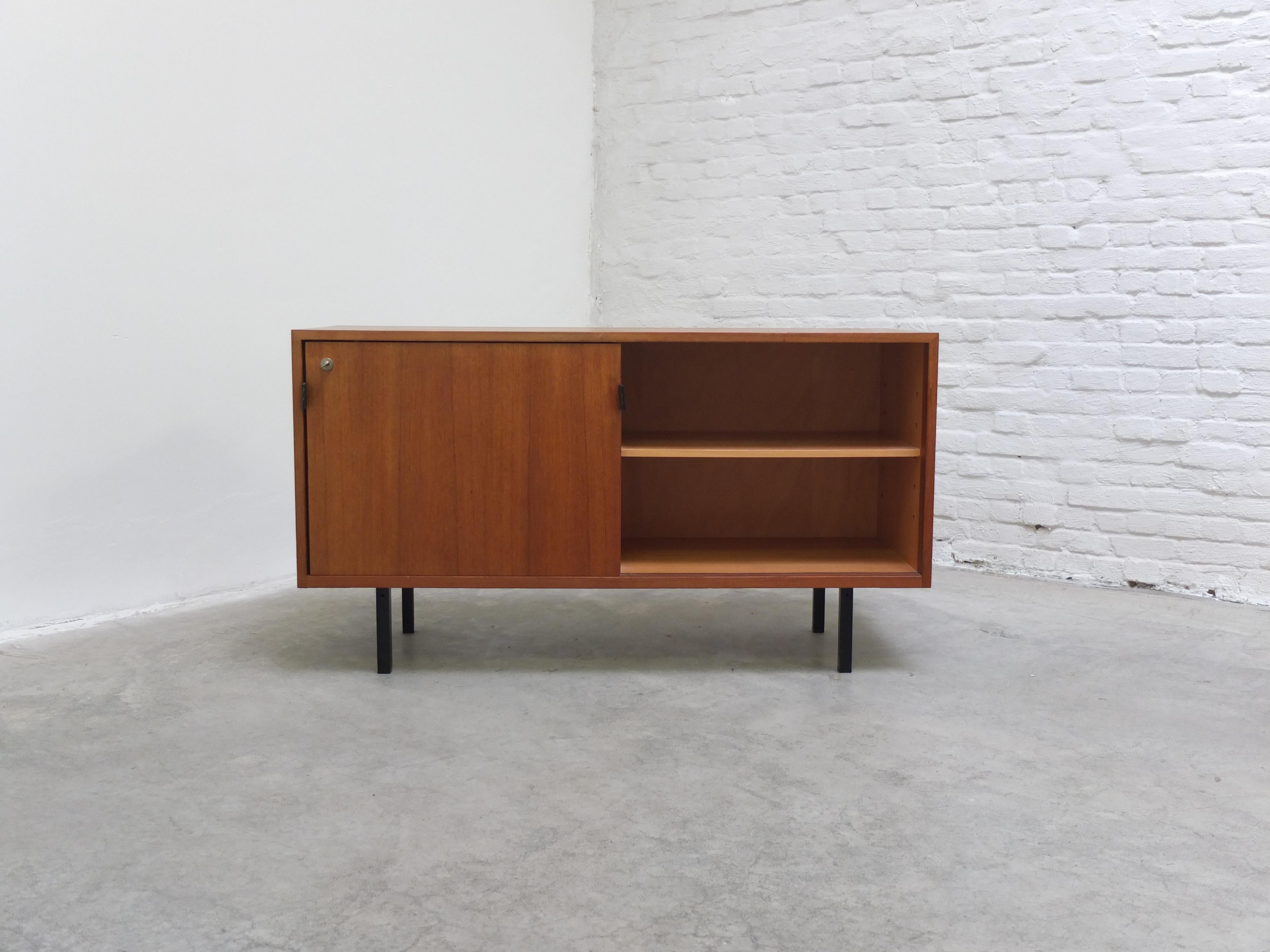 Metal Small Modernist Sideboard by Florence Knoll for Knoll International, 1960s For Sale