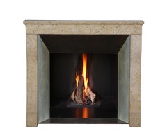 Small Monaco Fireplace Surround In Hard Limestone From France