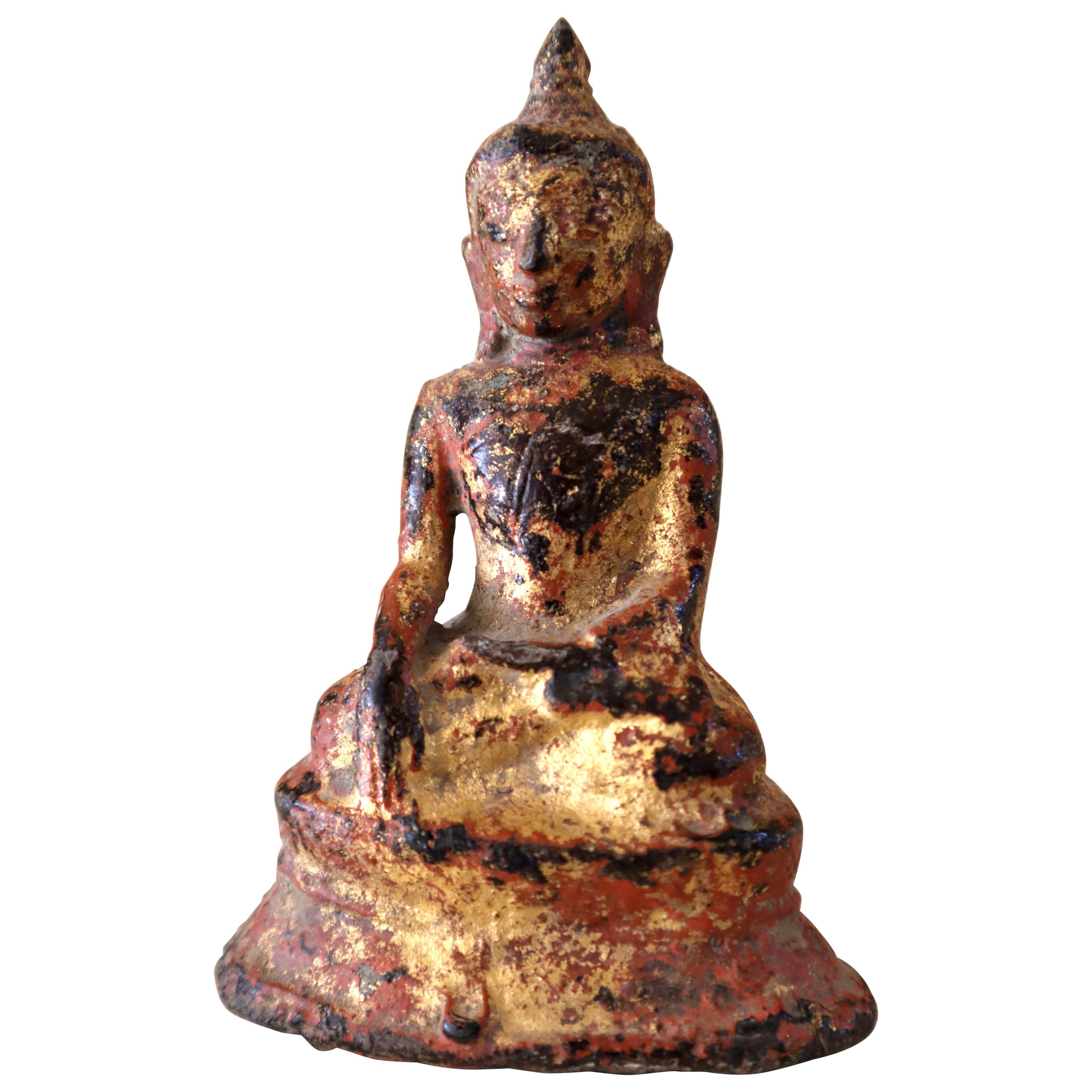 Store closing March 31..  Buddha Myanmar Burma Ancient Layered Patina For Sale
