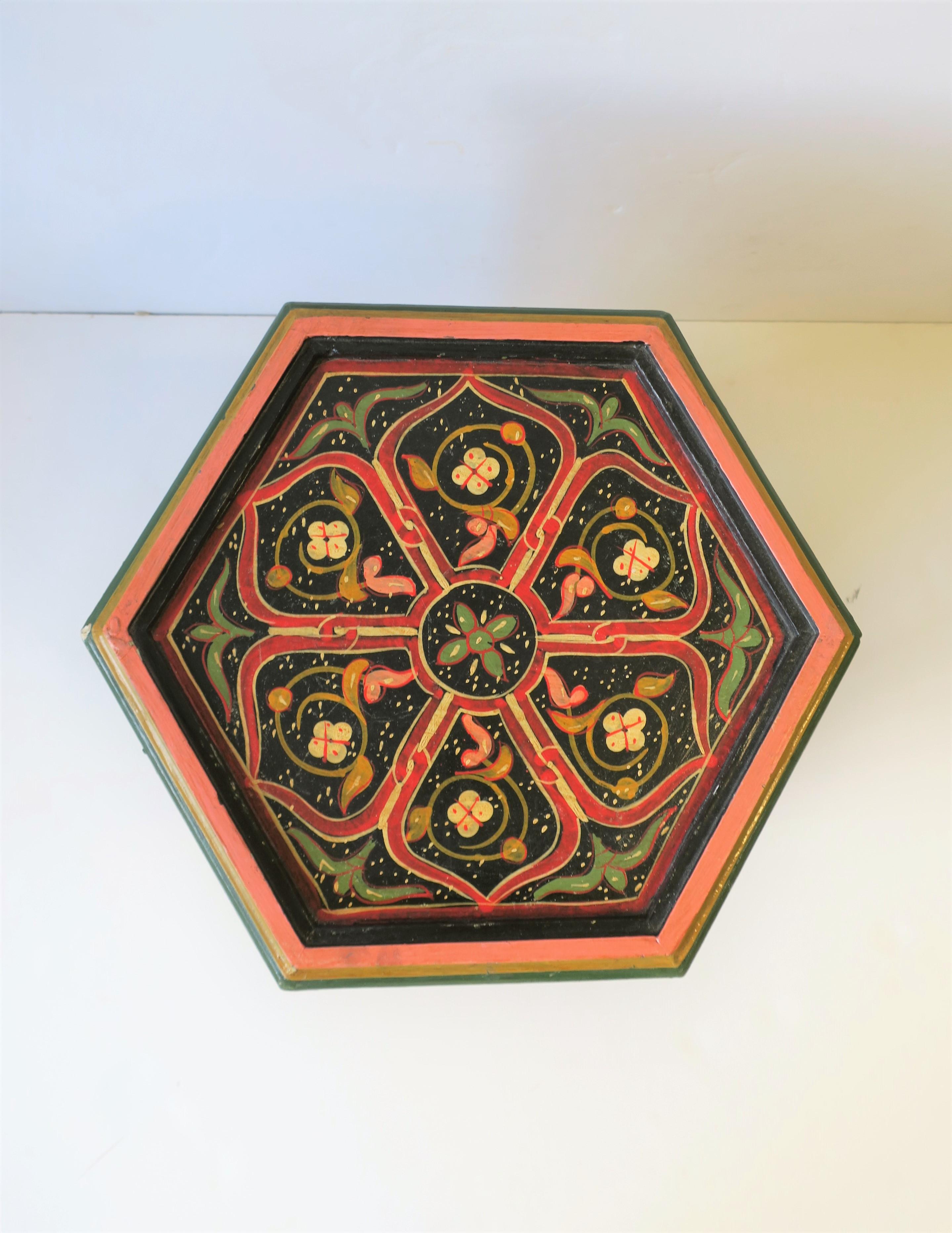 moroccan hexagonal table