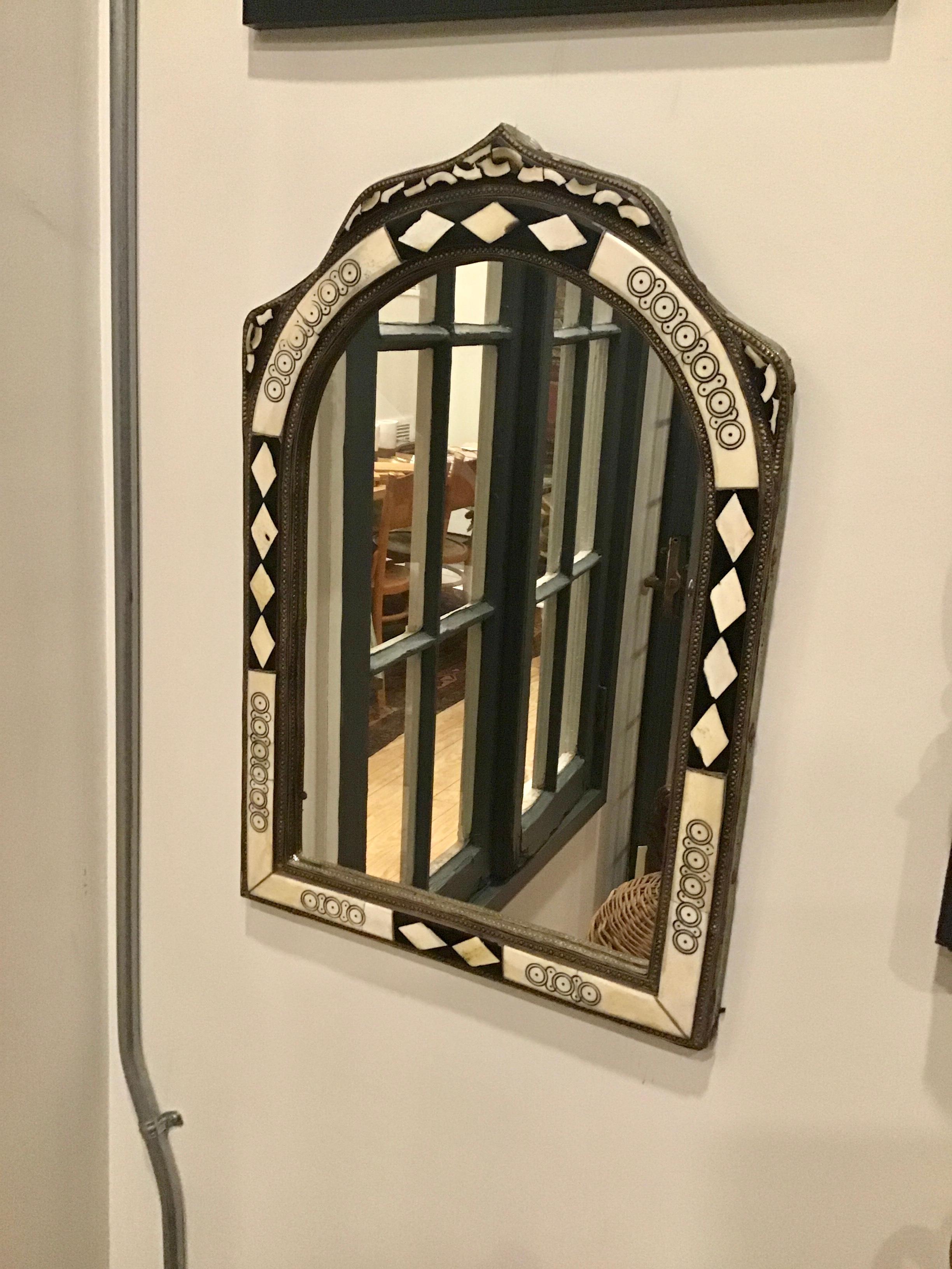 Inlay Small Moroccan Mirror