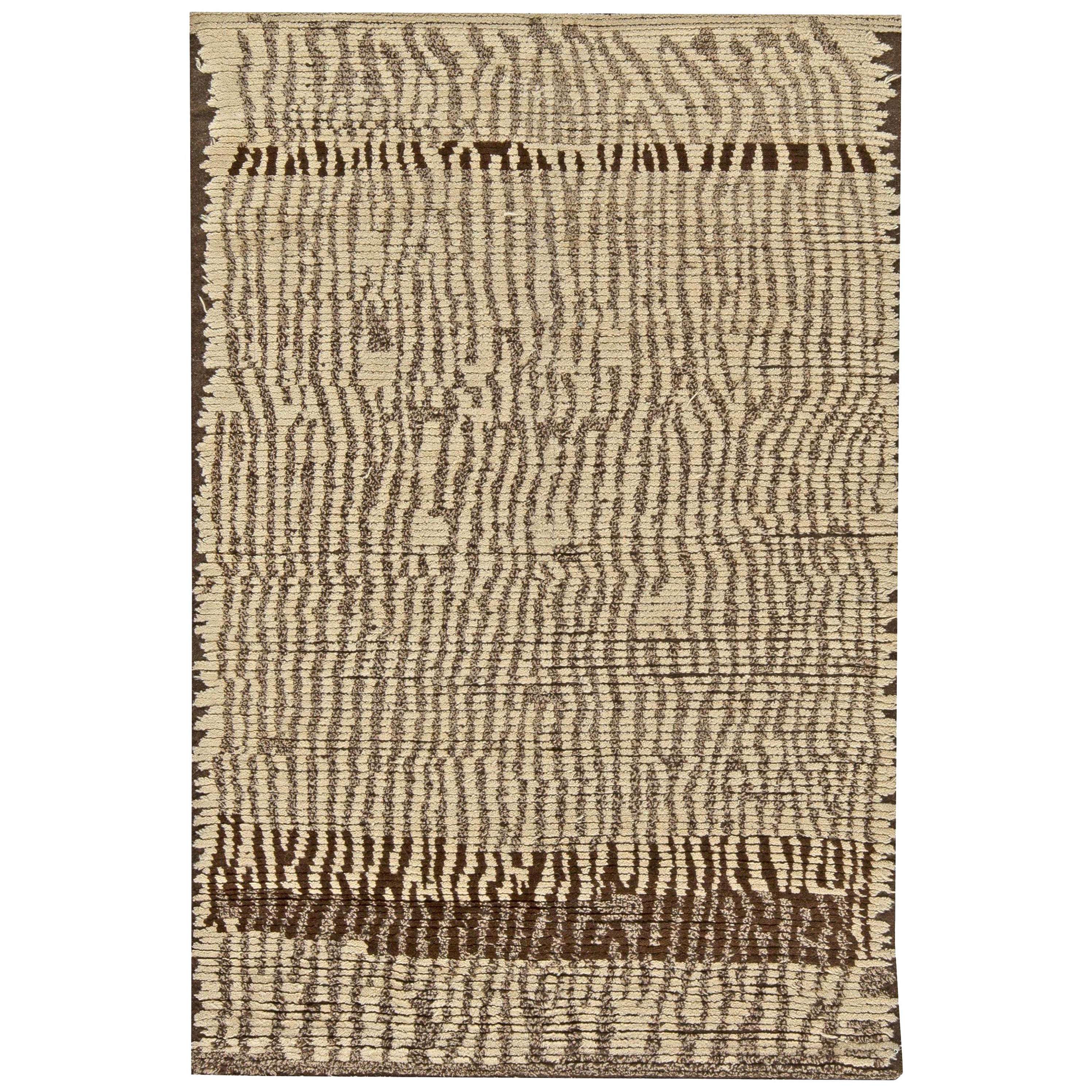 Small Moroccan Tribal Style Area Rug by Doris Leslie Blau For Sale