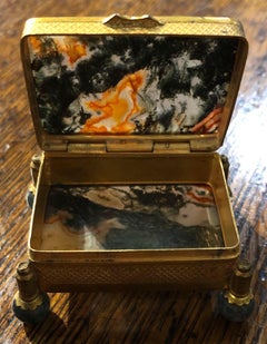 Small Moss Agate Box