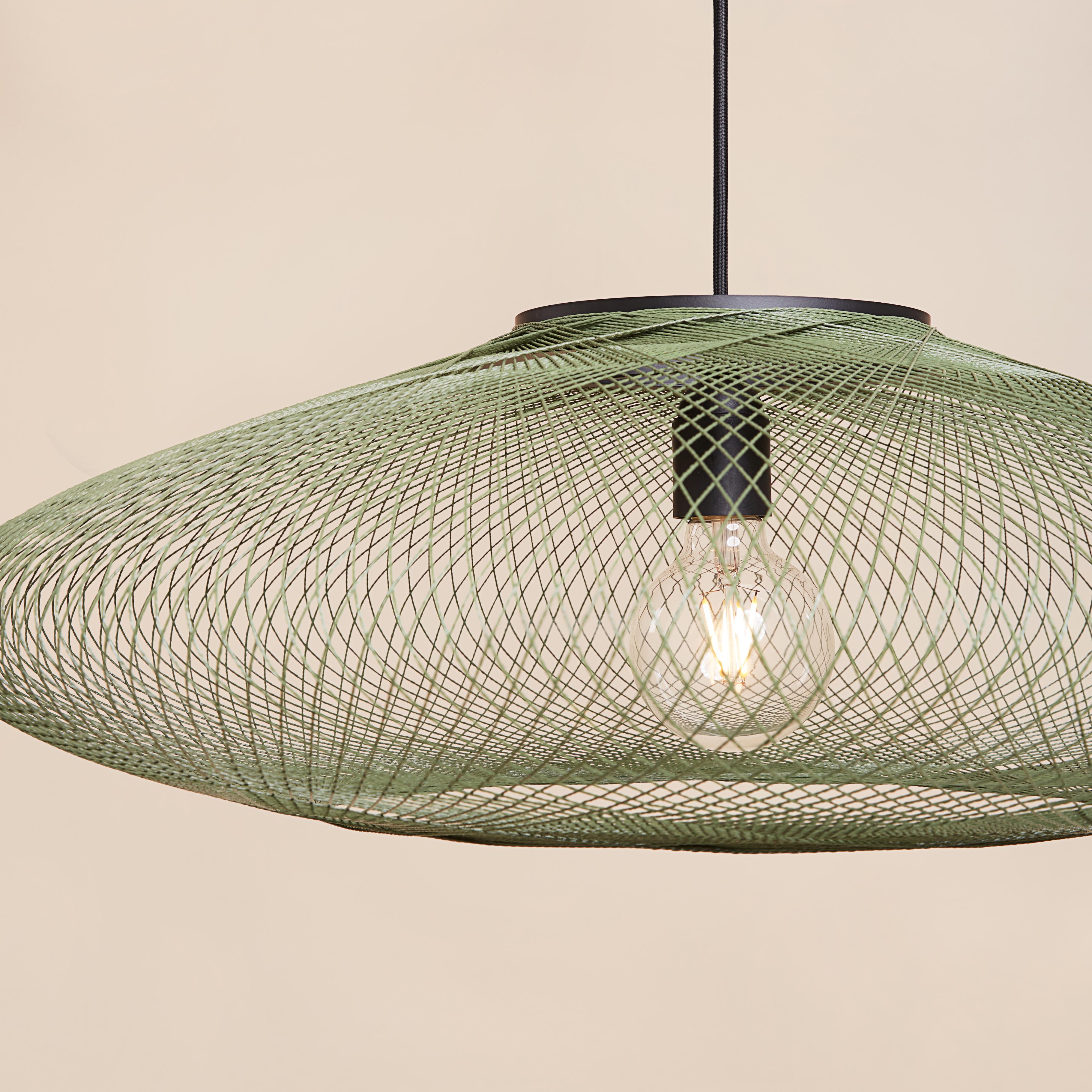 Piccola lampada a sospensione UFO verde muschio di Atelier A Robotiq in vendita 1