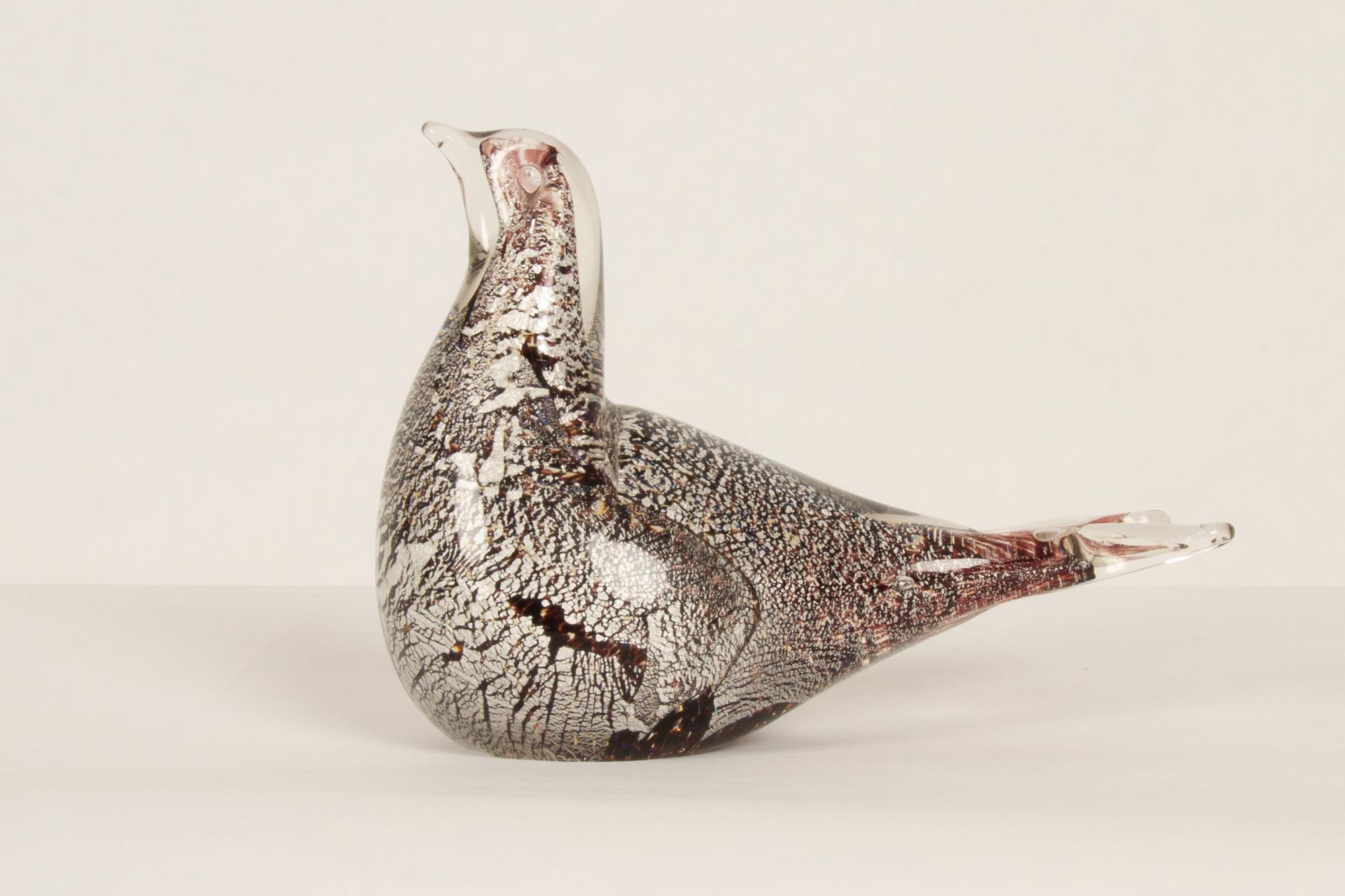 Mid-Century Modern Small Murano Bird For Sale